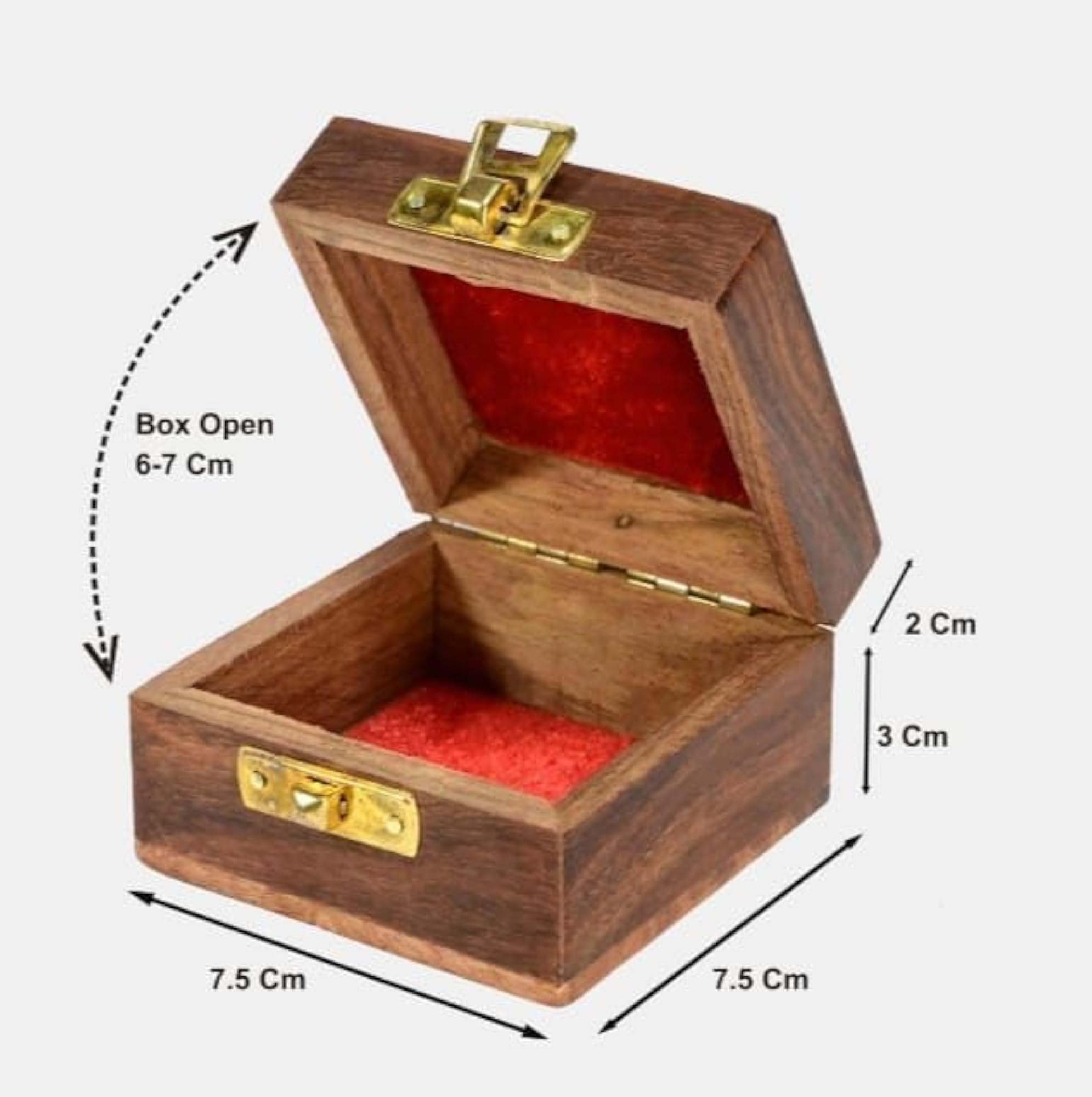 Wooden Small Storage Box for Jewelry and Accessories